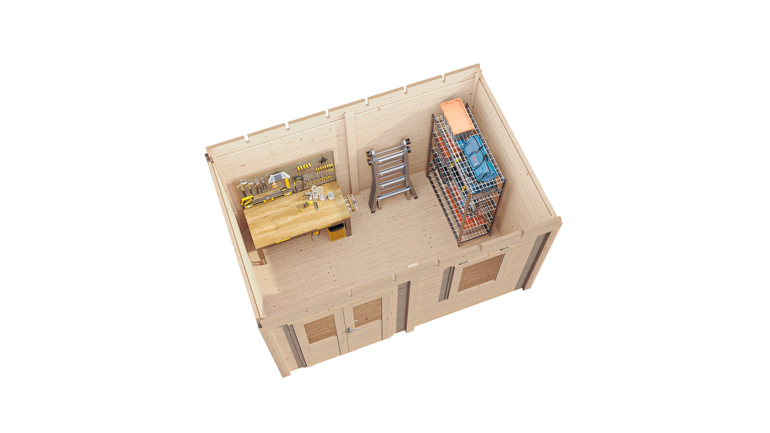 Lugarde Select Veranda Erding 388x250cm - 28mm - Flachdach -