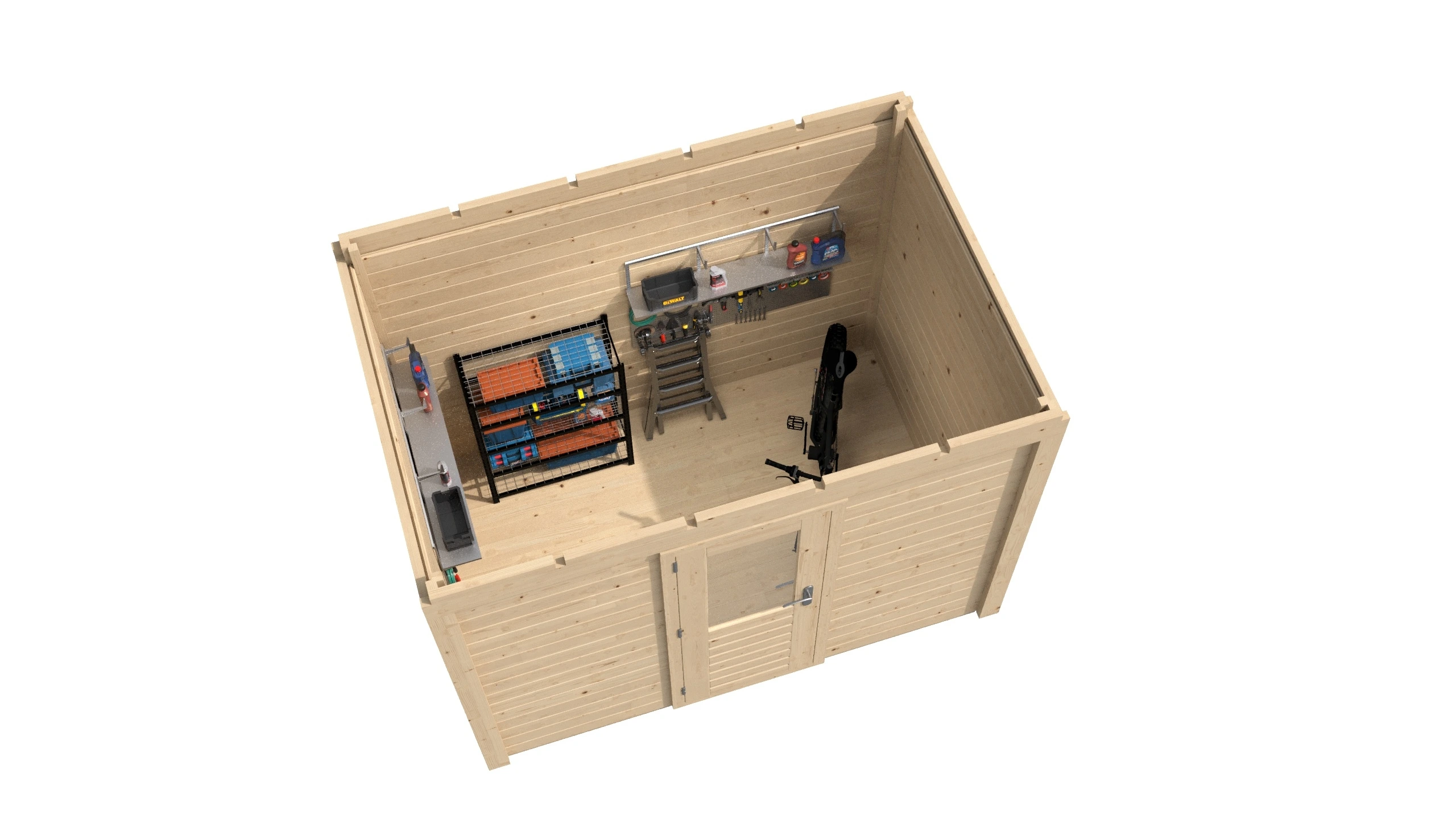 Lugarde Select Modern Gartenhaus 28mm Dresden 300x200cm - Unbehandelt