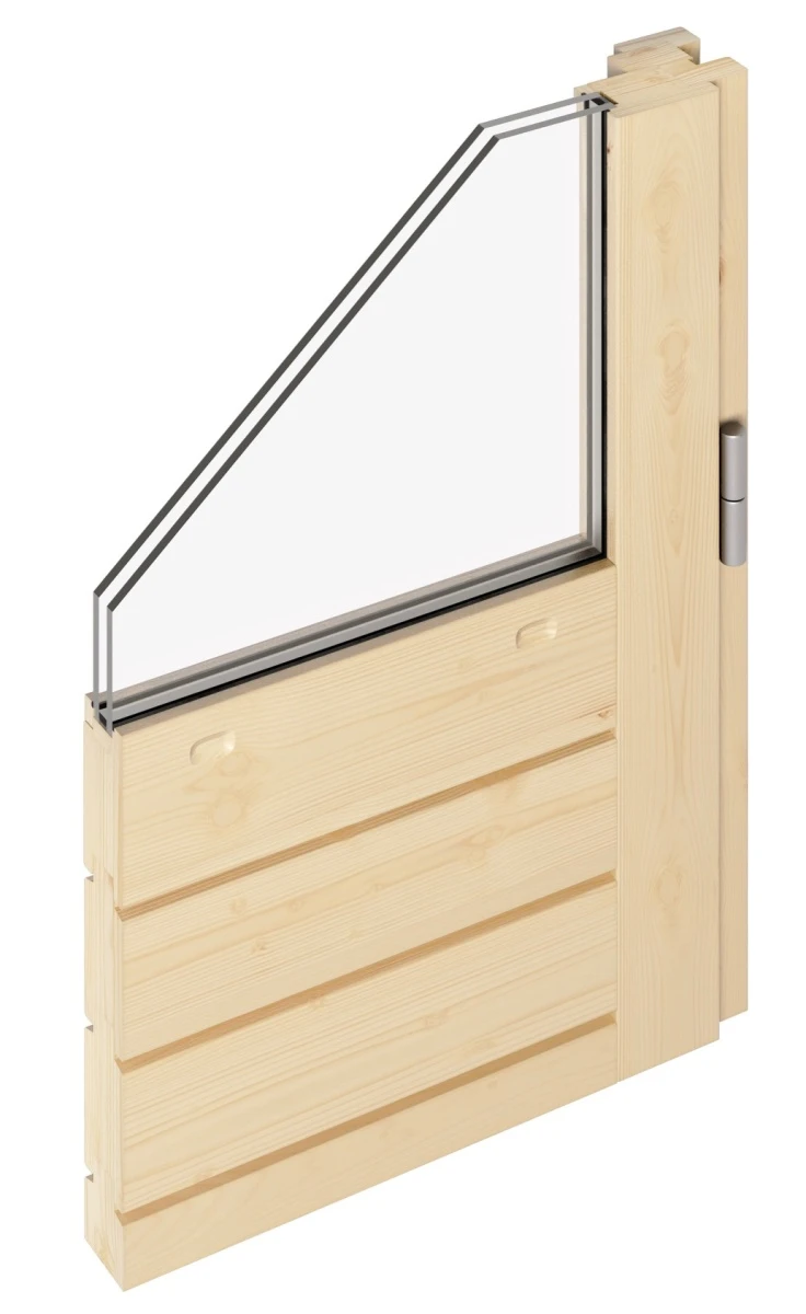 Lugarde Select Modern Gartenhaus 28mm mit Vordach Duisburg 300x250cm + 400cm - Unbehandelt