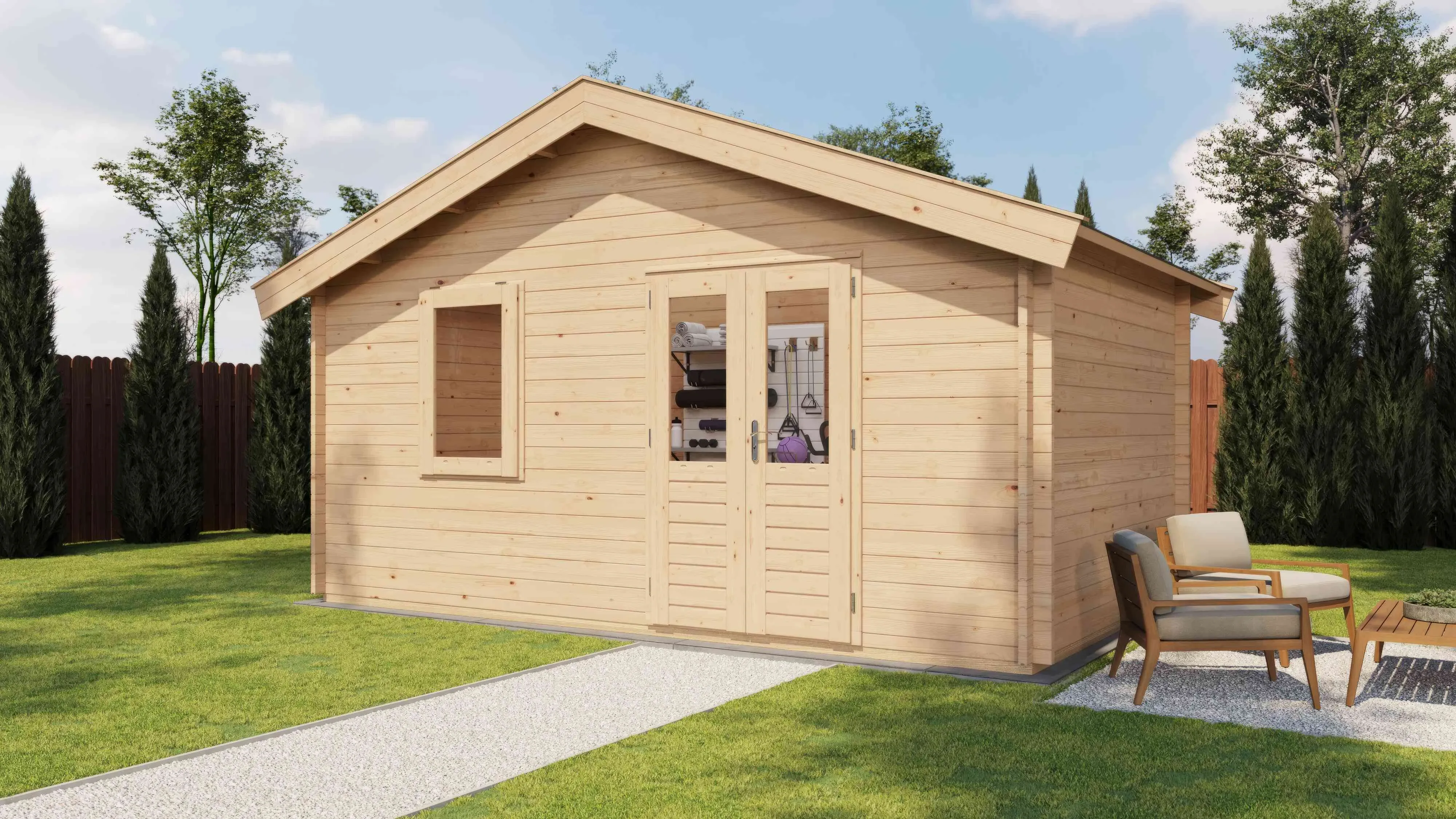 Lugarde Select Blockhaus Halle 500x300cm -