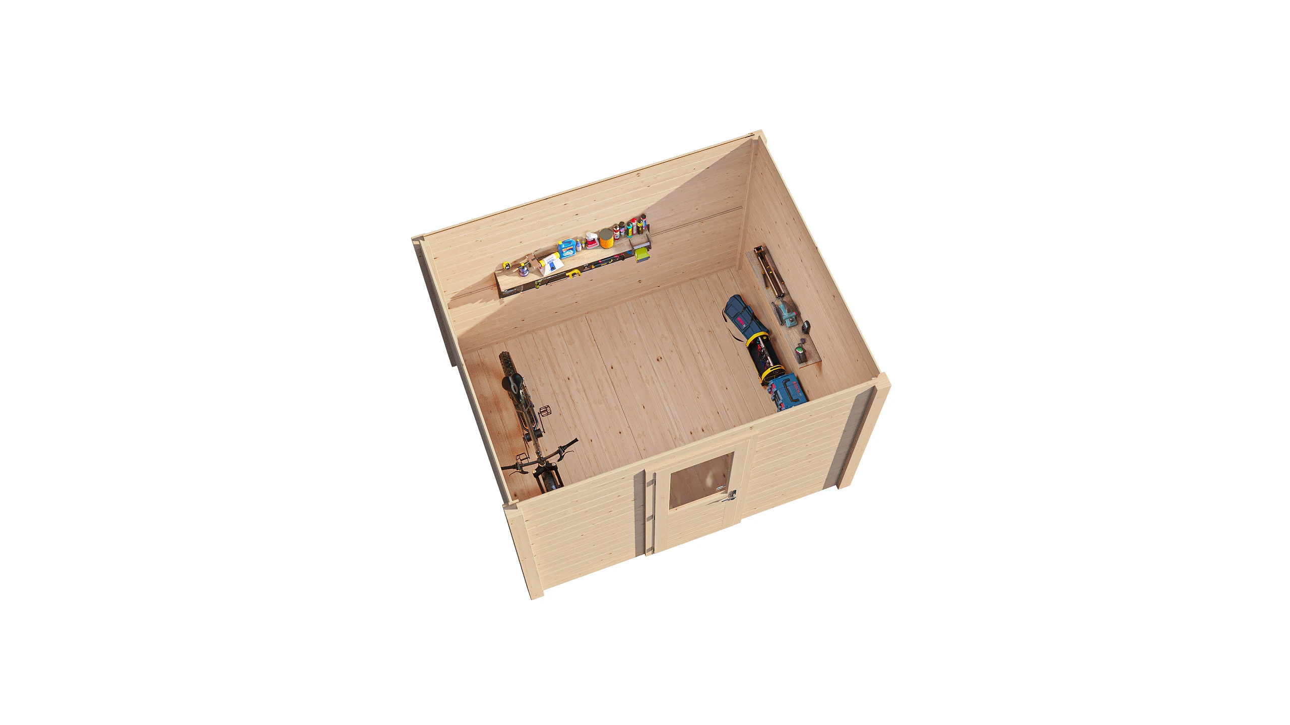 Lugarde Select Modern Gartenhaus 28mm Hannover 300x250cm - Unbehandelt