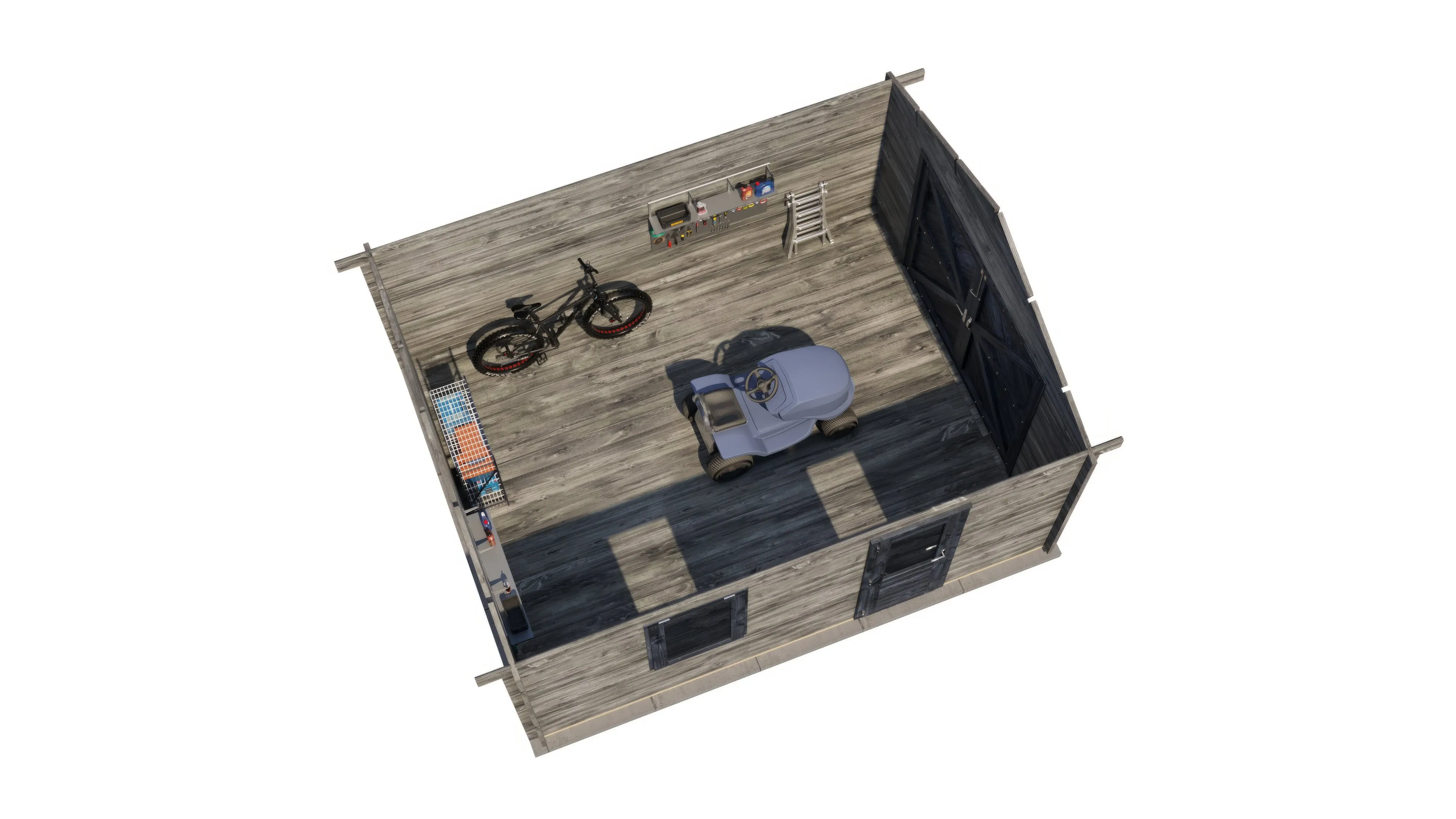 Lugarde Select Blockhaus Heidenheim Garagentor 400x500cm - Kesseldruck Grau