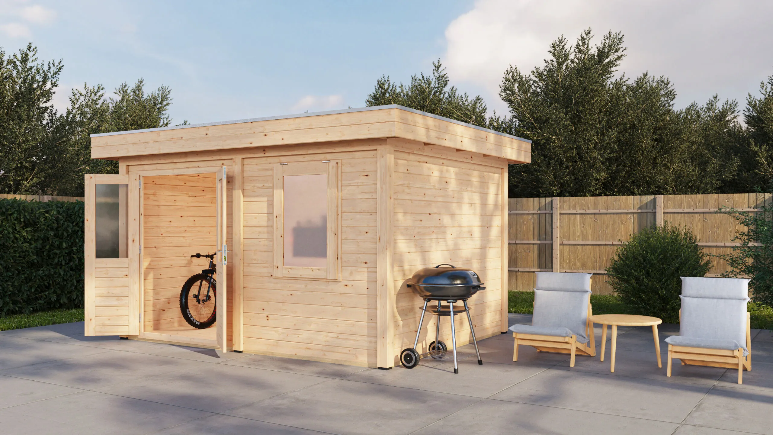 Lugarde Select Veranda Herrenberg 388x300cm - 28mm - Flachdach -