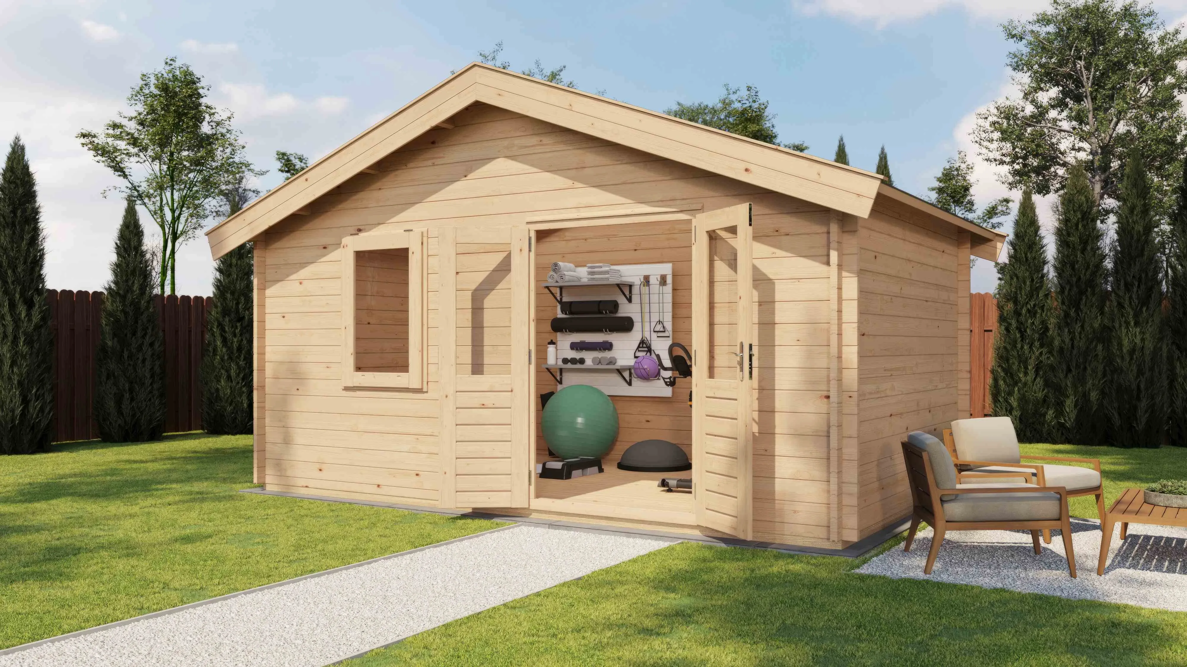 Lugarde Select Blockhaus Halle 500x300cm -