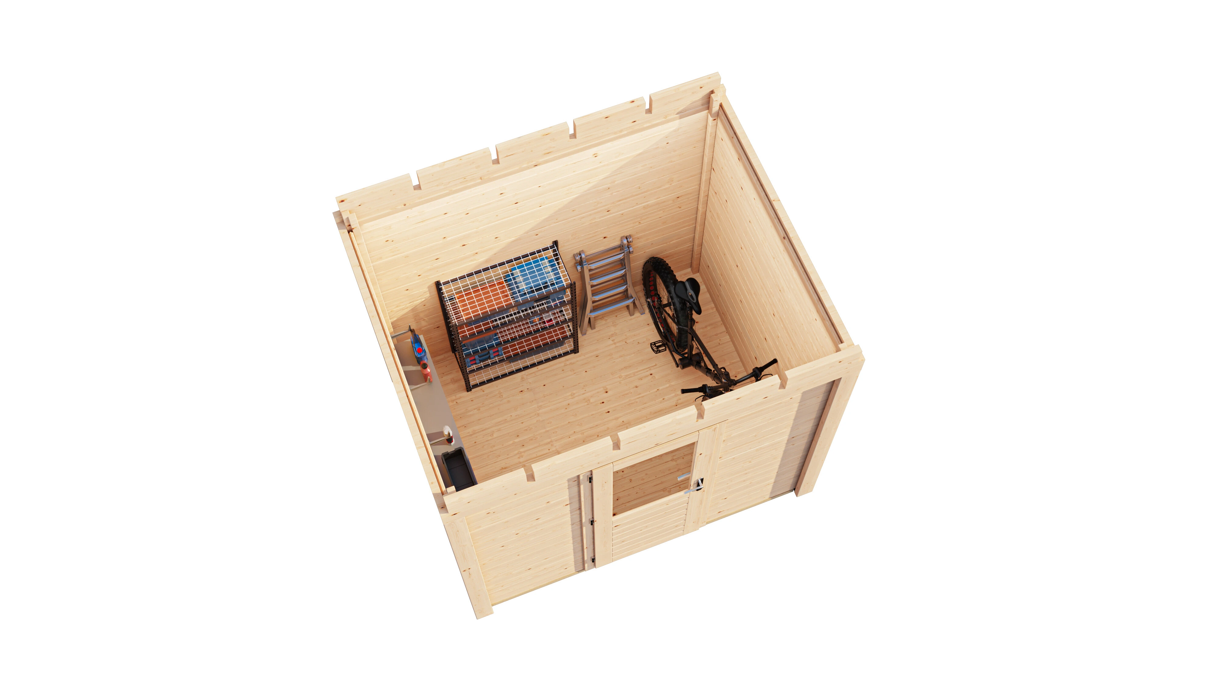 Lugarde Select Modern Gartenhaus 28mm Hamburg 250x200cm - Unbehandelt